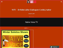 Tablet Screenshot of nativevoicetv.org